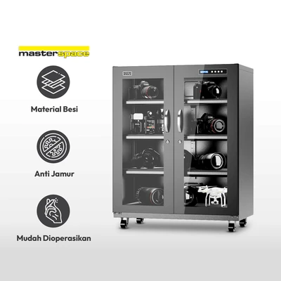 Gambar Masterspace 250 Ltr Dry Cabinet Mrd-268t - Hitam