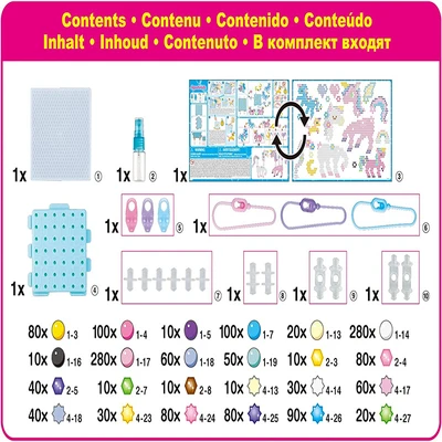 Gambar Aqua Beads Set New Magical Unicorn Teaq31944