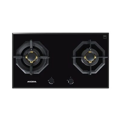 Gambar Modena Kompor Tanam 2 Tungku 70 cm Bh 1728 Lb - Hitam