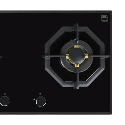 Gambar Modena Kompor Tanam 2 Tungku 70 cm Bh 1728 Lb - Hitam