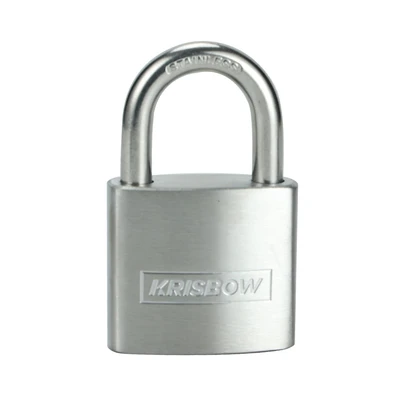 Gambar Krisbow Gembok Stainless Steel Brass Cylinder 3.8 cm - Silver