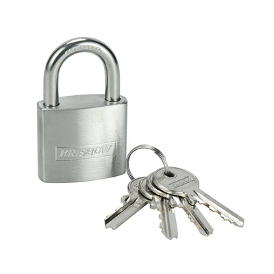 Gambar Krisbow Gembok Stainless Steel Brass Cylinder 3.8 cm - Silver