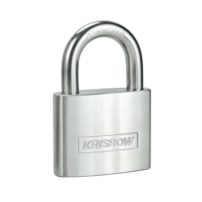 Gambar Krisbow Gembok Stainless Steel Brass Cylinder 6.3 cm - Silver