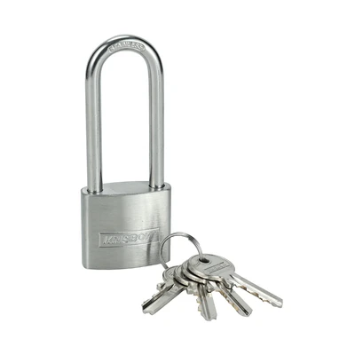 Gambar Krisbow Gembok Stainless Steel Brass Cylinder Long Shackle 3.8 cm