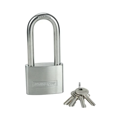 Gambar Krisbow Gembok Stainless Steel Brass Cylinder Long Shackle 5 cm