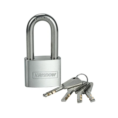 Gambar Krisbow Gembok Stainless Steel Long Shackle 5 cm - Silver