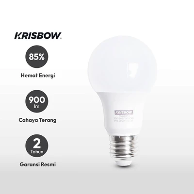 Gambar Krisbow Lumi Bohlam Led 9 Wattt Cool Daylight - Putih