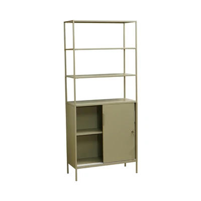 Gambar Informa Lynd Rak Besi Dengan Kabinet Penyimpanan - Krem Beige