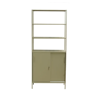 Gambar Informa Lynd Rak Besi Dengan Kabinet Penyimpanan - Krem Beige