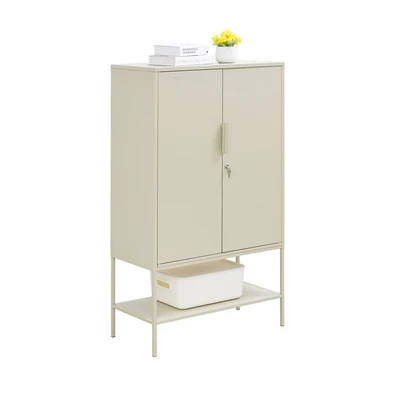 Gambar Informa Lynd Kabinet Kantor Metal 2 Pintu - Krem Beige