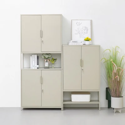 Gambar Informa Lynd Kabinet Kantor Metal 2 Pintu - Krem Beige