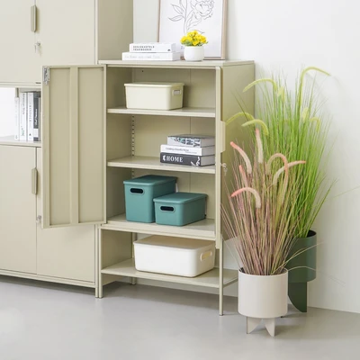 Gambar Informa Lynd Kabinet Kantor Metal 2 Pintu - Krem Beige