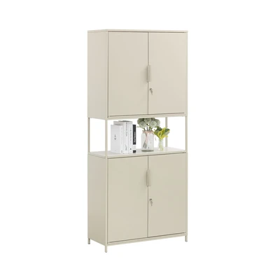 Gambar Informa Lynd Lemari Arsip Kantor Metal 4 Pintu - Krem Beige