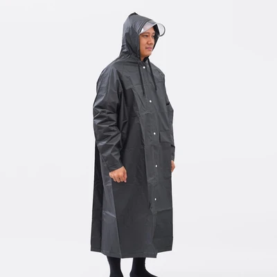 Gambar Ataru Jas Hujan Panjang PVC - Hitam