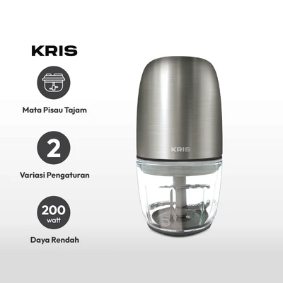 Gambar Kris 300 Ml Mini Chopper Kaca 200 Watt