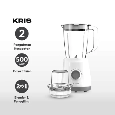 Gambar Kris Blender Dengan Grinder 1.5 Liter 500 watt - Putih