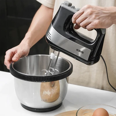 Gambar Kris Stand Mixer 3.4 Liter 500 watt - Hitam / Silver