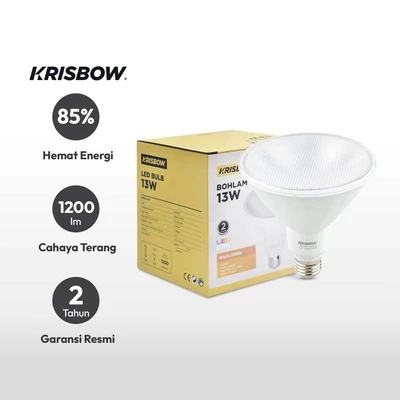 Gambar Krisbow Lumi Bohlam LED PAR38 13 Watt 1200 Lumen Warm White E27 - Kuning