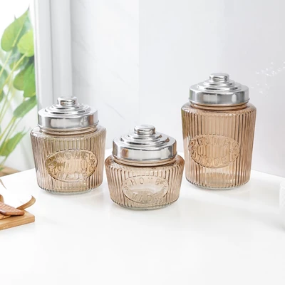 Gambar Kris Stoples Kaca Slim 900 ml - Cokelat