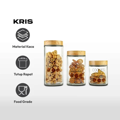 Gambar Kris Set 3 Pcs Stoples Kaca Cookies