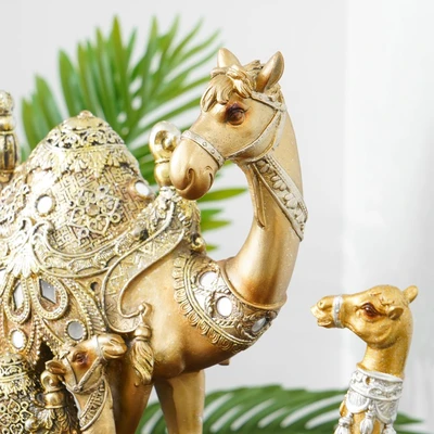Gambar Informa Patung Miniatur Unta 28.5 cm AG3 - Gold