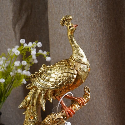 Gambar Informa Patung Miniatur Merak 36 cm AG2 - Gold
