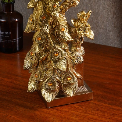 Gambar Informa Patung Miniatur Merak 36 cm AG2 - Gold