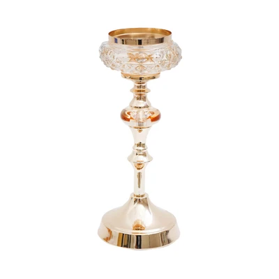 Gambar Informa 11.5x11.5x27 cm Tempat Lilin 2118-1A - Gold