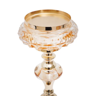 Gambar Informa 11.5x11.5x32 cm Tempat Lilin 2118-2A - Gold