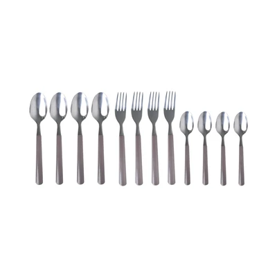 Gambar Delicia Alat Makan Set 12 pcs - Abu-Abu