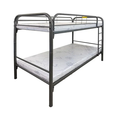 Gambar Selma 100x200 Cm Olla Bunkbed Dengan Kasur - Hitam/abu-abu