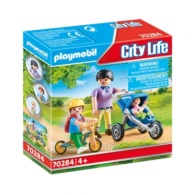 Gambar Playmobil City Life Mother With Children 70284