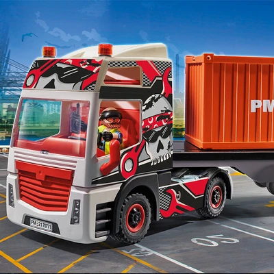 Gambar Playmobil City Action Truck With Cargo Container 70771