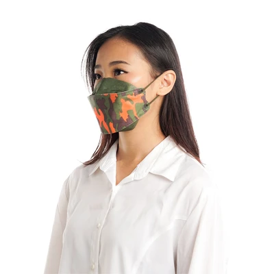 Gambar Ataru Kyou Masker Pelindung 4 Lapis Kf94 Camo - Hijau Tua