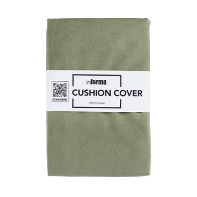 Gambar Informa Sarung Bantal Sofa Polyester Velvet 55x55 cm - Hijau Olivine