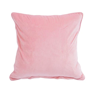 Gambar Informa 70x70 Cm Sarung Bantal Sofa Velvet Muted Clay - Pink