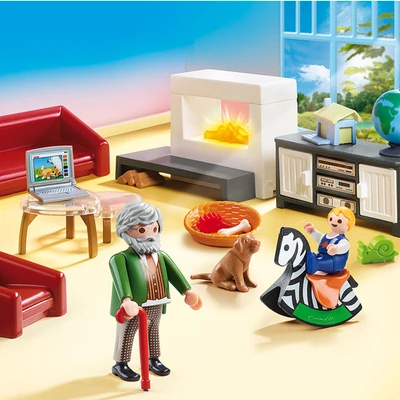Gambar Playmobil Set Comfortable Living Room 70207