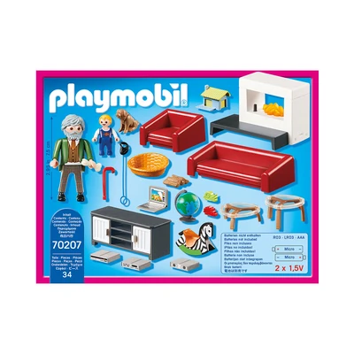 Gambar Playmobil Set Comfortable Living Room 70207