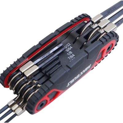 Gambar Maxbuilt Set Kunci L Hex Lock Folding 1/4-3/32 Inch
