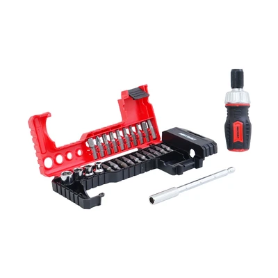 Gambar Maxbuilt Obeng Ratchet Extension Set 25 pcs - Merah/Hitam