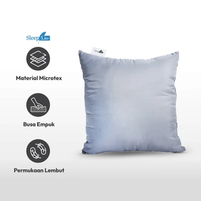 Gambar Sleeplite Bantal Sofa Dacron 40x40 cm - Abu-Abu Frost