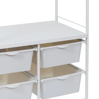 Gambar Stora Gantungan Pakaian Dengan 4 Tray Plastik