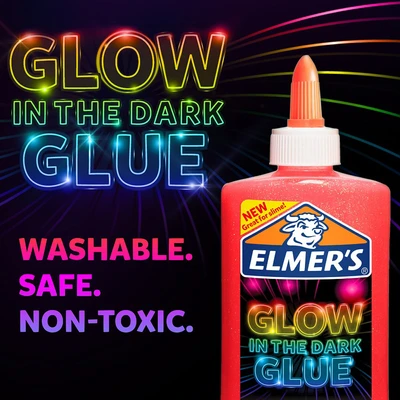 Gambar Elmers 147 Ml Lem Glow In The Dark - Pink