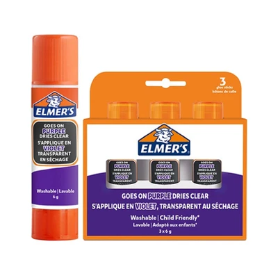Gambar Elmers 6 Gram Set 3 Pcs Lem Stick 2141425 - Ungu
