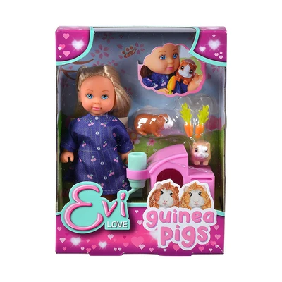 Gambar Simba Toys Evi Dengan 2 Cute Guinea Pigs & House