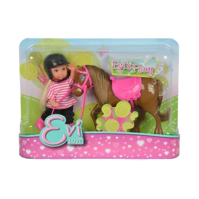 Gambar Simba Toys Evi Riding Outfit Dengan Kuda Pony Random