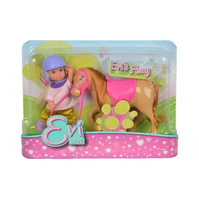 Gambar Simba Toys Evi Riding Outfit Dengan Kuda Pony Random