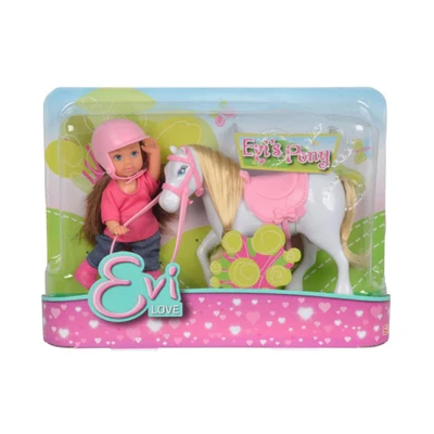 Gambar Simba Toys Evi Riding Outfit Dengan Kuda Pony Random