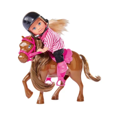 Gambar Simba Toys Evi Riding Outfit Dengan Kuda Pony Random