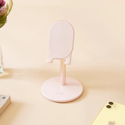 Gambar Ataru Holder Smartphone Retractable Stand - Pink